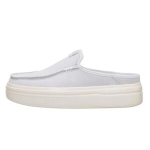 HEYDUDE Classic Austin Lift Platform Sneaker Loafer Grey